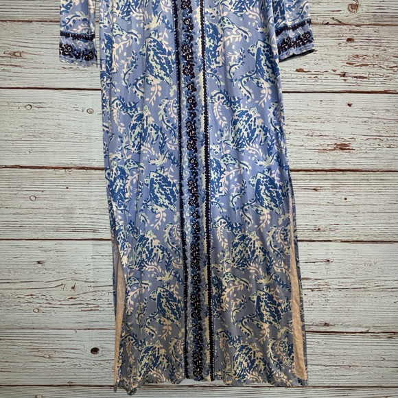 NWT Lilly Pulitzer UPF 50+ Faye Maxi Dress in Blue Peri Turtley Awesome Sz M - Picture 7 of 15
